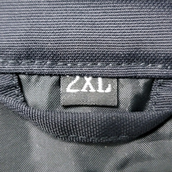 Harley-Davidson Mens Nylon Racing Jacket Black 2XL Striped Biker Eagle Logo - Picture 6 of 14